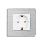 Priza Simpla LUXION cu rama din aluminiu - imagine 2