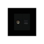 Priza TV + Internet cu Rama din Sticla LUXION - imagine 2