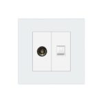 Priza TV + Internet cu Rama din Sticla LUXION - imagine 2