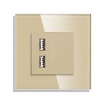 Priza USB cu Rama din Sticla LUXION