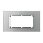 Rama din sticla Livolo standard Italian 4 module - Serie noua - imagine 2