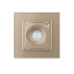 Senzor de Temperatura si Umiditate Livolo cu Rama din Sticla, Protocol Zigbee - imagine 2