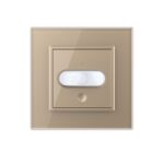 Intrerupator senzor de miscare PIR Livolo cu rama din sticla - imagine 2