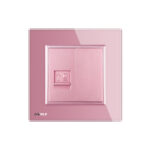 Priza internet Livolo cu rama din sticla - imagine 2