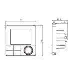 Termostat pentru incalzire electrica in pardoseala BeOk TCR8-WIFI-EP(16A) - imagine 3