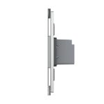 Intrerupator Simplu Cap Scara / Cruce cu Touch Livolo cu Rama Din Sticla 1M - Serie Noua - imagine 3