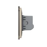 Intrerupator Dublu cu Revenire, Contact Uscat cu Touch LIVOLO - Serie Noua - imagine 3