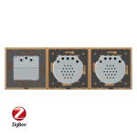 Intrerupator LIVOLO simplu+simplu ZigBee cu touch si priza din sticla ZigBee, Control de pe telefon - imagine 3