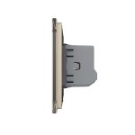 Intrerupator Simplu Cap Scara / Cruce cu Dimmer cu Touch LIVOLO din Sticla - Protocol ZigBee EC - imagine 3