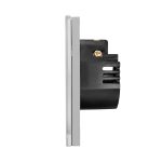 Intrerupator Simplu cu Variator cu Touch din Sticla LUXION, protocol Zigbee - imagine 3