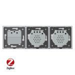 Intrerupator LIVOLO simplu+simplu ZigBee cu touch si priza din sticla ZigBee, Control de pe telefon - imagine 3