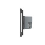 Intrerupator cvadruplu cap scara / cruce cu touch Livolo din sticla, standard Italian - Serie noua - imagine 3