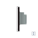 Intrerupator cu touch pentru draperie Livolo din sticla, Standard italian - imagine 3