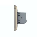 Intrerupator Dublu Cap Scara / Cruce cu Touch LIVOLO - Serie Noua - imagine 3