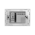 Intrerupator dublu + priza Livolo cu rama din sticla, Standard italian - imagine 3