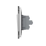 Intrerupator Dublu Mecanic Cap Scara LIVOLO cu Rama din Sticla - Serie Noua - imagine 3