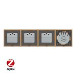 Intrerupator simplu ZigBee + Priza tripla LIVOLO ZigBee cu touch din sticla, Control de pe telefon - imagine 3