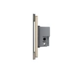 Intrerupator triplu cap scara / cruce cu touch Livolo din sticla, standard italian - Serie noua - imagine 3