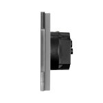 Intrerupator Simplu Cap Scara / Cruce + Priza cu Rama din Sticla LUXION, Serie A - imagine 3