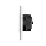 Intrerupator Simplu Cap Scara / Cruce + Priza cu Rama din Sticla LUXION, Serie A - imagine 3