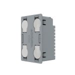 Modul intrerupator cvadruplu cap scara / cruce wireless cu touch Livolo, standard Italian - imagine 3