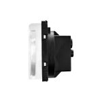 Modul Priza Simpla cu Capac Fara Rama Din Sticla LUXION - imagine 3