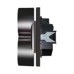 Priza Dubla LUXION cu Rama din Sticla Pentru Doza Simpla - imagine 3