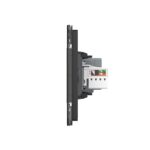 Priza Dubla Livolo cu Rama din Sticla 1 Priza Schuko+TV/internet, Standard Italian - Serie Noua - imagine 3