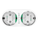 Priza dubla BlitzWolf BW-SHP7, Alb, Wi-Fi, Smart, 3680W, 16A, Monitorizare consum, Compatibil cu Alexa, Google Home & IFTTT - imagine 3