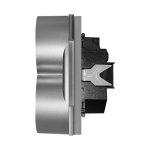 Priza Dubla LUXION cu Rama din Sticla Pentru Doza Simpla - imagine 3