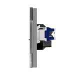 Priza Tripla Schuko + TV + Internet cu Rama Din Sticla LUXION - imagine 3