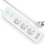 Prelungitor Smart Gosund P1, 3680W, Control prin aplicatie, 3 Prize, 3 Porturi USB - imagine 2