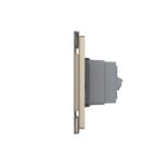 Priza dubla italiana Livolo cu rama din sticla - standard italian - imagine 3