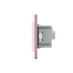 Priza dubla Livolo cu rama din sticla - imagine 3