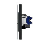 Priza Schuko + TV + Internet cu Rama Din Sticla LUXION - imagine 3