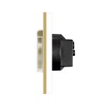 Priza Simpla cu Capac de Protectie LUXION cu rama din aluminiu - imagine 3