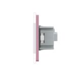 Priza tripla Livolo cu rama din sticla - imagine 3