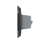 Priza dubla module inguste Livolo cu rama din sticla - standard german - imagine 3