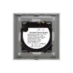 Buton Sonerie cu Touch, cu Revenire, din Sticla si Rama de Aluminiu LUXION - imagine 4