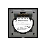 Intrerupator Cvadruplu Wi-Fi + RF433 cu Touch din Sticla LUXION - imagine 4