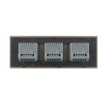 Intrerupator Dublu + Dublu + Dublu cu Touch LIVOLO cu Rama Din Sticla, Standard Italian, 6M - imagine 4