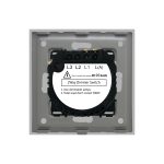 Intrerupator Simplu cu Variator Cap Scara / Cruce cu Touch si Rama din Aluminiu LUXION - imagine 4