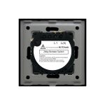 Intrerupator Simplu Cap Scara / Cruce cu Touch din Sticla si Rama de Aluminiu LUXION, RF433 - imagine 4