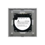 Intrerupator Dublu cu Variator si Touch din Sticla si Rama de Aluminiu LUXION, RF433 - imagine 4