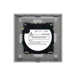 Intrerupator Dublu Cap Scara / Cruce cu Touch din Sticla si Rama de Aluminiu LUXION, RF433 - imagine 4