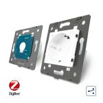 Intrerupator simplu cap scara / cap cruce ZigBee + priza simpla Livolo ZigBee, Rama din sticla, Control de pe telefon - imagine 4