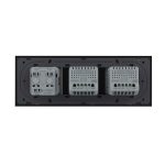 Intrerupator Dublu + Dublu + Priza LIVOLO cu Rama Din Sticla, Standard Italian, 6M - imagine 4