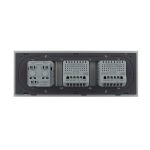 Intrerupator Dublu + Dublu + Priza LIVOLO cu Rama Din Sticla, Standard Italian, 6M - imagine 4