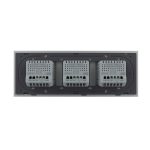 Intrerupator Simplu + Simplu + Simplu cu Touch LIVOLO cu Rama Din Sticla, Standard Italian, 6M - imagine 4