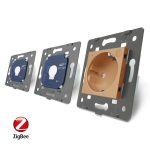 Intrerupator LIVOLO simplu+simplu ZigBee cu touch si priza din sticla ZigBee, Control de pe telefon - imagine 4